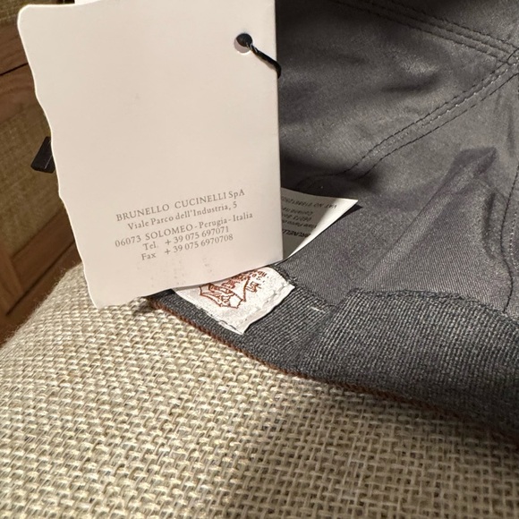 Brunello Cucinelli Brown Corduroy Cap Leather Strap Italy NWT - Picture 10 of 10